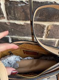 NWT Patricia Nash Aimee Nice Sand Hand Painted Frech Landscape Crossbody  lthr