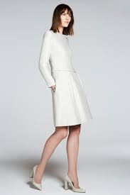 Camelot Dress Winter White Tweed The Fold Thefoldlondon Com Dresses Work Outfits Women Winter Dresses
