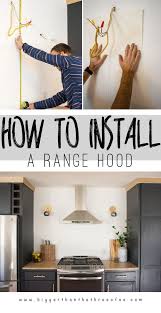 How To Install A Ventless Ductless Rangehood Bigger Than The Three Of Us Ductless Range Hood Range Hood Vent Ventless Range Hood