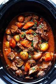 Slow Cooker Beef Bourguignon For Instant Pot Do 25 Minutes High Pressure 20 Min Natural Release Beef Bourguignon Slow Cooker Beef Recipes