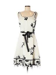 Talbots Cocktail Dress A Line Ivory Floral Dresses Used Size 10 Petite In 2020 Dresses Petite Dresses Second Hand Clothes