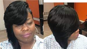 Half Quickweave Bob Layered W Finger Waves Inspired By Toya Wright Youtube Shaved Side Hairstyles Quick Weave Hairstyles Quick Weave Curly