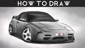 Get inspired by our community of talented artists. How To Draw A Nissan 240sx Step By Step Drawingpat Youtube