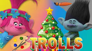 Free printable trolls coloring pages. The Holiday Site Dreamworks Trolls Christmas Coloring Pages Free And Downloadable