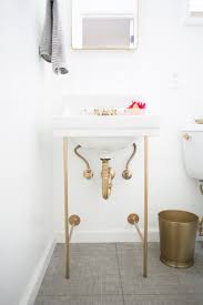 diy gold sink legs  lovely indeed