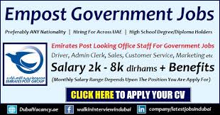 Home customer service customer service jobs vacancy in dubai. Empost Careers Government Jobs For Uae Emirates Post Group