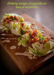 Iceberg Wedge Vinaigrette Au Bleu Et Bacon Bits Zeste Recipe Bacon Bits Bacon Vinaigrette
