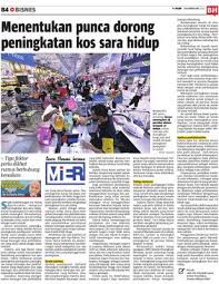 Isu kos sara hidup juga telah menjadi. Menentukan Punca Dorong Peningkatan Kos Sara Hidup Klik