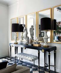 Black Modern Console Tables Gold Living Room Black And Gold Living Room Apartment Decor