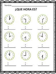 To ask what time is it?, we say ¿qué hora es? Que Hora Es Telling Time In Spanish To The Hour And Half Hour Free