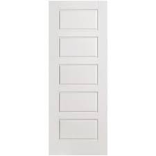 Masonite 32 In X 80 In Riverside Smooth 5 Panel Equal Hollow Core Primed Composite Interior Door Slab 10744 Prehung Interior Doors Wood Doors Interior Solid Wood Interior Door