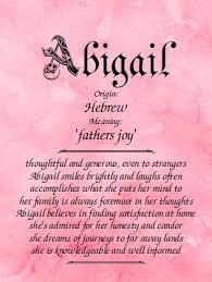 Abigail Name Meaning Google Search Names With Meaning Meant To Be Names