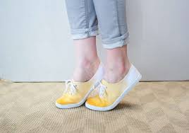 Diy Dip Dye Sneakers Diy Shoes