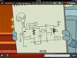 Wiring diagrams may follow different standards depending on the country they are going to be used. Is There A Joke Behind This Schematic From The Titanic Spoof Episode Futurama