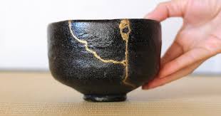 Apply porcelain chip fix to damaged area and carefully level it with a straight edge. Kintsugi A Centuries Old Japanese Method Of Repairing Pottery With Gold