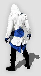Assassin's Creed III Connor Blue And White Jacket Cosplay Costu [ACA001] -  $112.99 - Superhero costumes online store | cosplay zentai costume ideas  for party - A popular superhero cosplay costume online store
