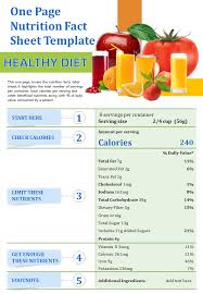 To learn more, check out our food page! One Page Food Fact Sheet Powerpoint Templates The Slideteam Blog