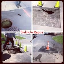Rainwater converges in low spots to weaken the asphalt's structure. Sinkhole Archives Everblak Paving