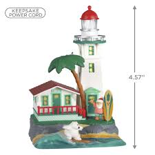 How to paint plaster craft with faux finishes. Holiday Lighthouse 2021 Ornament With Light Keepsake Ornaments Hallmark