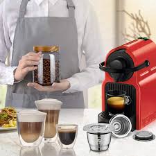 Maybe you would like to learn more about one of these? Buy I Cafilas Stainless Steel Reusable Capsules Refillable Crema Coffee Capsules Pods With Reusbale Lids Compatible For Nespresso Machines Online In Indonesia B07m9b1gyr