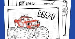 Blaze and the monster machines coloring pages. Blaze Coloring Pack Nickelodeon Parents