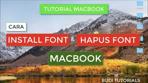 Cara Install Font Di Macbook Tutorial Macbook Youtube