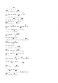 Accordi per chitarra da scaricare liberamente: Canzoni Contro La Guerra La Pianura Dei Sette Fratelli