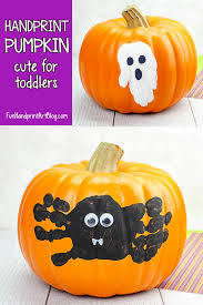 Where can i get a pumpkin painting stencil? Handprint Pumpkin Painting Ideas For Toddlers And Preschoolers