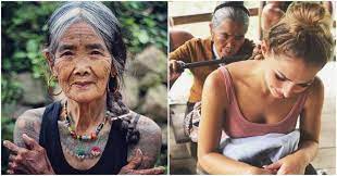 At the age of 25, she lost her husband in an accident and did not marry since and she has no children. People Flock To Get Tattooed By This 102 Year Old Filipino Traditional Tattoo Artist Awesomebyte