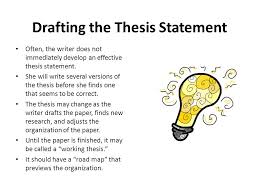 This handout describes what a thesis statement is, how thesis statements work in your writing, and how you can discover or refine one for your draft. Developing A Thesis Creating An Outline What Is A Thesis Statement Think About What You Ve Learned In The Past And Write A Sentence Or Two Defining Ppt Download