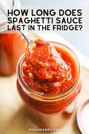 how long is pasta sauce good for in the fridge