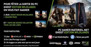 Tom clancy's, ghost recon, the soldier icon, ubisoft, and the ubisoft logo are trademarks of ubisoft entertainment in the us and/or other countries. Concours Materiel Net Vous Fait Gagner Des Jeux Ghost Recon Wildlands Concours Autres