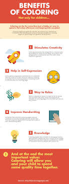 Each printable highlights a word that starts. Benefits Of Coloring Pages For Children Infographics