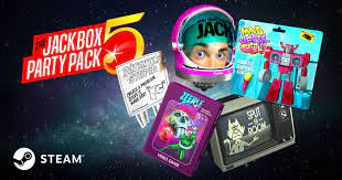 The Jackbox Party Pack 5 U S Only Windows Mac Linux Steam Code Party Packs Games Party Photography