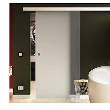 Mit den richtigen tipps lassen sich aber auch kleine bäder stilvoll und mit genügend stauraum einrichten. Glasschiebetur 775x2050 Mm Milchglas Satiniert Blickdicht Levidor Easyslide System Komplett Laufschiene Und Muschelgriffen Schiebetur Aus Glas Fur Innenbereich Esg Sicherheitsglas Amazon De Baumarkt