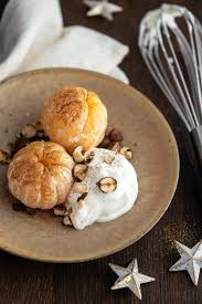 Clementines Roties A La Cannelle Mascarpone Fouette Et Noisettes Recette Recette Recette Dessert Alimentation