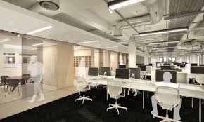 Exposed Services Open Plan Private Office Design Corporate Interiors Internal Design