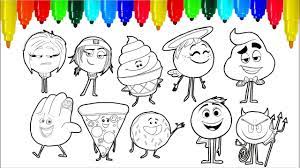 For the past decade or so emojis have been used to express emotions through cute face pictures. The Emoji Movie Coloring Pages Colouring Pages For Kids With Colored Markers Youtube