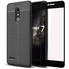 Lg K30 Lg Premier Pro Lg K10 2018 Case Covrware L Series With Full Coverage 3d Tempered Leather Texture Texture Design Tempered Glass Screen Protector