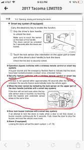 11 years ago lock pick: Smart Door Handle Not Working Tacoma World