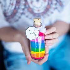 Sand Art Bottle Party Pack For 10 Bottles Coloured Sand Sand Art Bottles Sand Art Crafts Sand Art For Kids