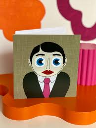 Frank Sidebottom Blank Card by Peanut & Stitch
