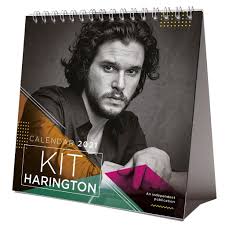 Kit Harington 2021 Desktop Calendar New With Christmas Card In 2020 Desktop Calendar Calendar Print Calendar