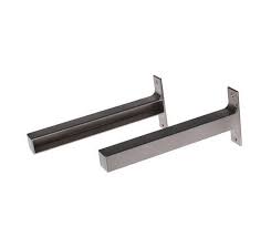 11 Ikea Makeovers That Look Shockingly Luxe Ikea Ekby Aluminum Shelves Shelf Holders