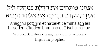 Image result for open the door for eliyahu image