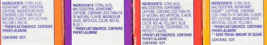 Crystal Light With Caffeine Variety Pack 40 Total Packets Gluten Free New 2016 Packaging Amazon Com Grocery Gourmet Food
