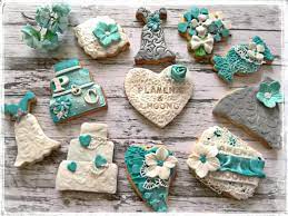 Rosellene cowgirl / brazilian webcam cowgirl / glass showcase design for bedroom Wedding Cookies In Teal And Grey Wedding Cookies Teal Wedding Shower Teal And Grey