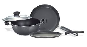 Best Offers And Hot Deals Buy Kitchen Cookware Pots Pans Set Prestige Omega Select Plus Non Stick Byk Set 3 Pieces Buy Kitchen Cookware Set Kitchen Cookware