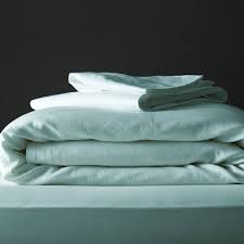 TWIN Linen Sheet set & pillow case, 77” Fitted & 100” Flat Sheet