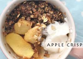 Easy Apple Crisp With 3 Minute Microwave In Mug Option Recipe Apple Crisp Easy Mug Recipes Apple Crisp